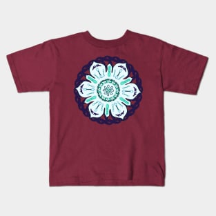 Rock Climbing Mandala Kids T-Shirt